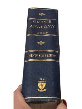 Grays Anatomy Twenty-Sixth Edition Henry Gray & Charles Goss 1956 Lea & Febiger